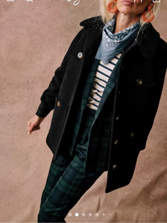 Sezane Pants - Sezane NWT Green Plaid Straight-Leg Mitchell Trousers